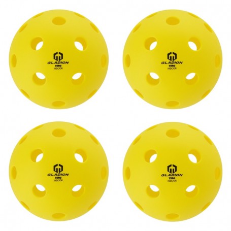 SET 4 PELOTAS PICKLEBALL INDOOR
