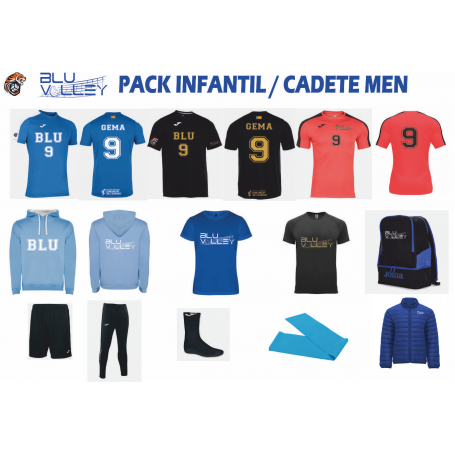 PACK INFANTIL / CADETE MEN